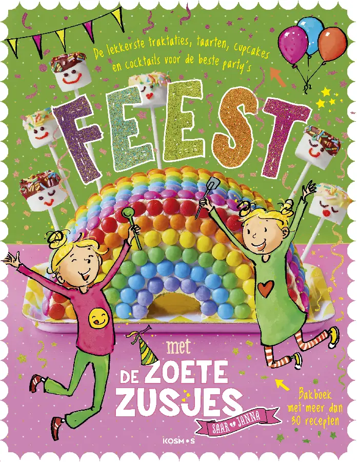 Feest met de Zoete Zusjes bakboek met me