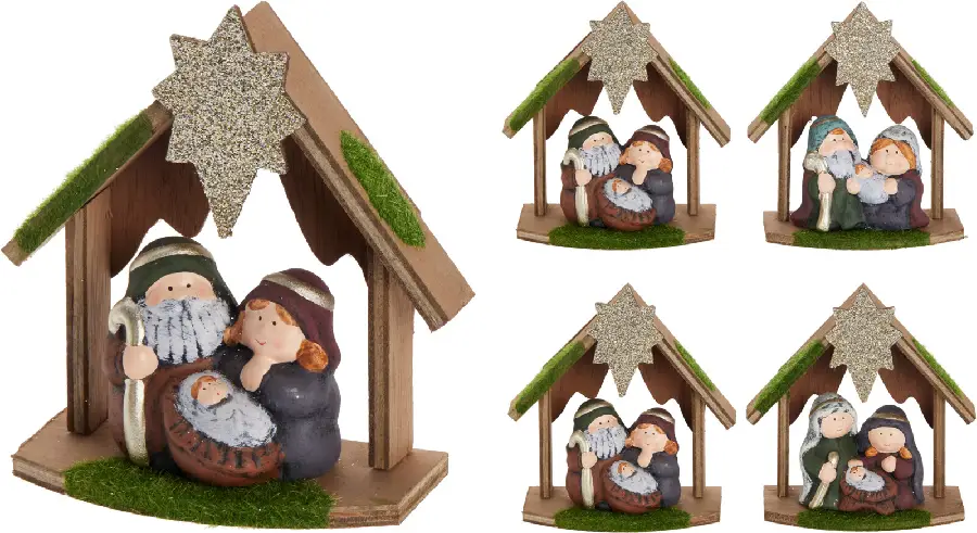 Figurine christmas stable 3 figurines Da