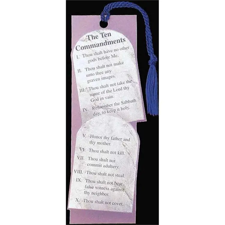 BOOKMARK TEN COMMANDMENTS
