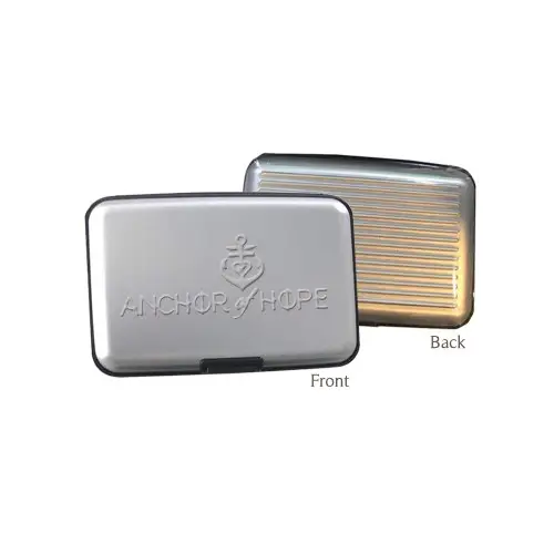 RFID blocking card holder grey