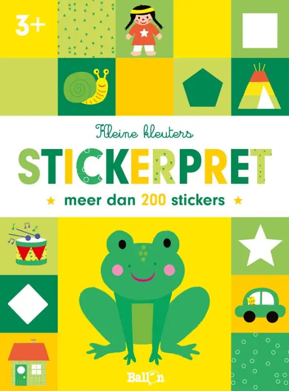 Stickerpret kikker  3+