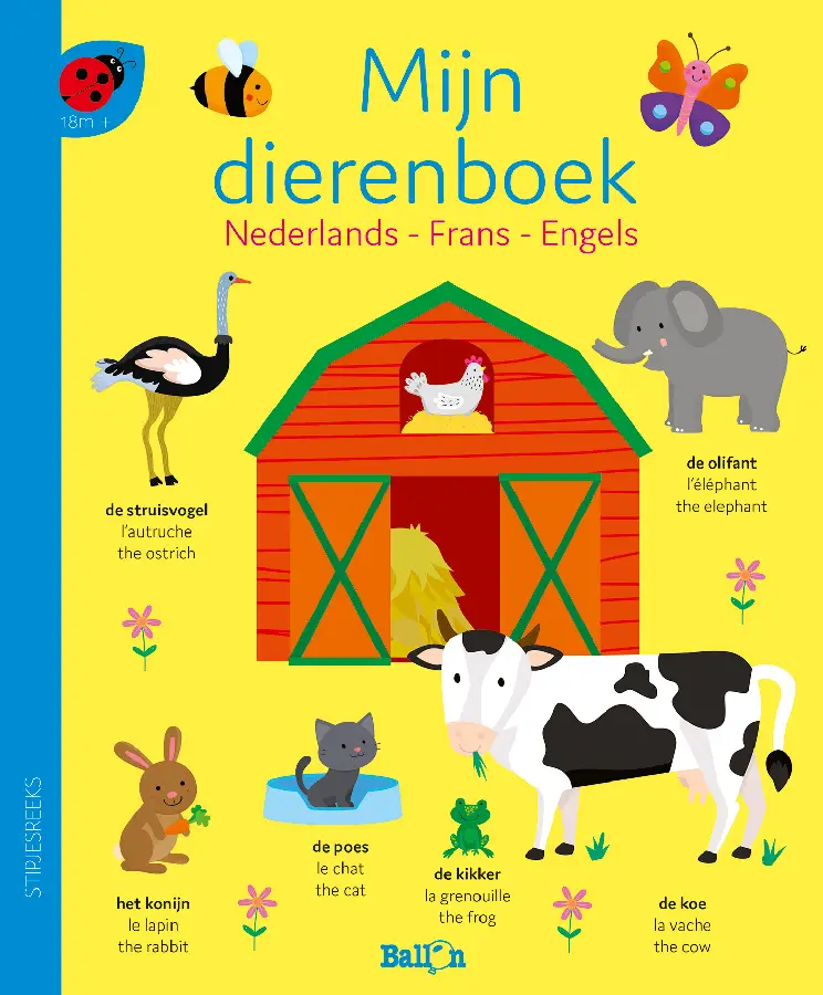 Mijn dierenboek nederlands frans engels