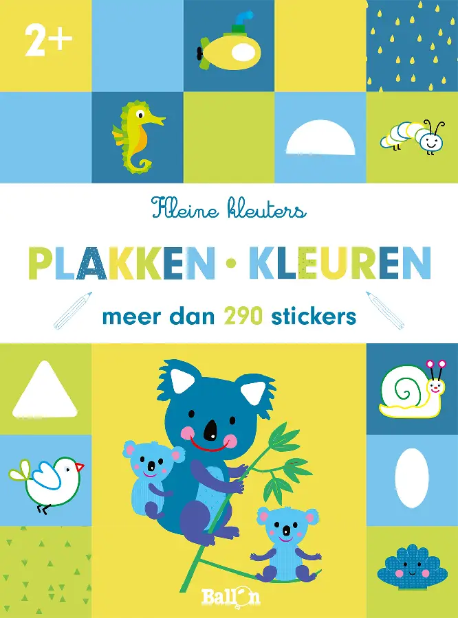 Plakken en kleuren 2+