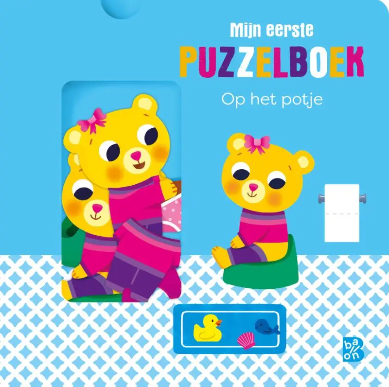 Puzzelboek op het potje