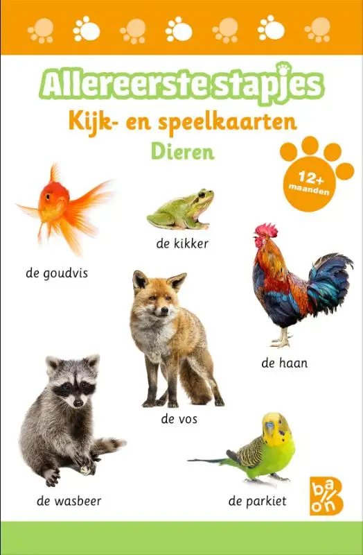 Kijk- en speelkaarten dieren