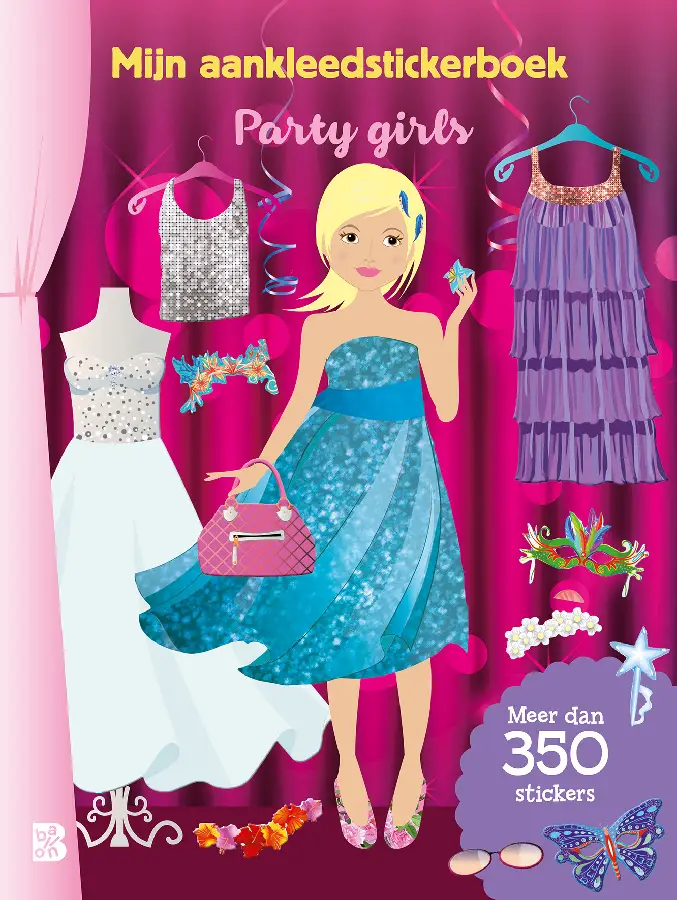 Mijn aankleedstickerboek: party girls