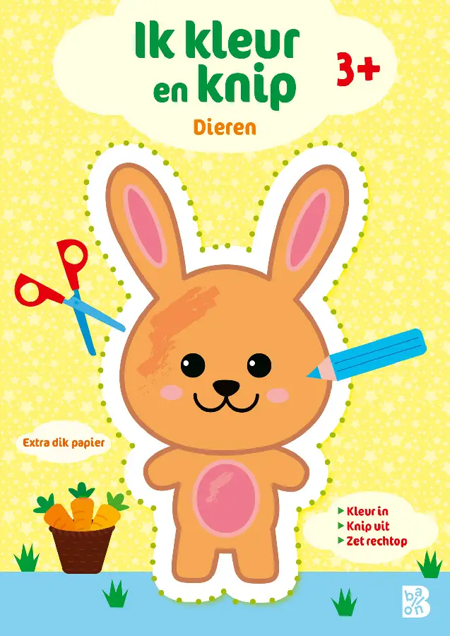 Ik kleur en knip: dieren