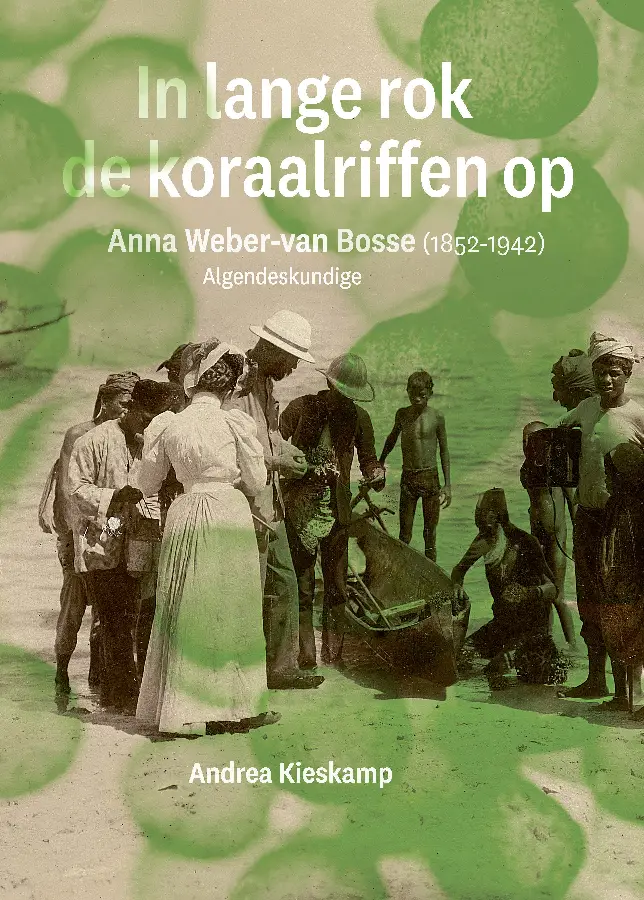 In lange rok de koraalriffen op