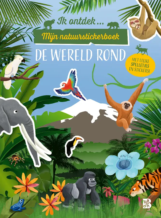 Mijn natuurstickerboek de wereld rond