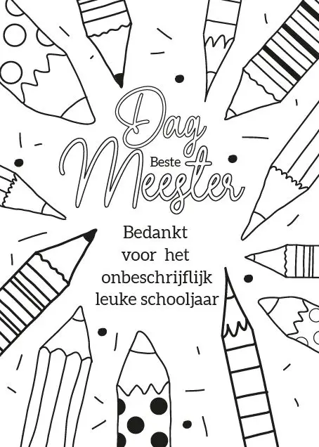 Kleurkaart Dag beste meester