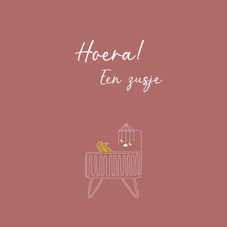 Hoera!  Een zusje