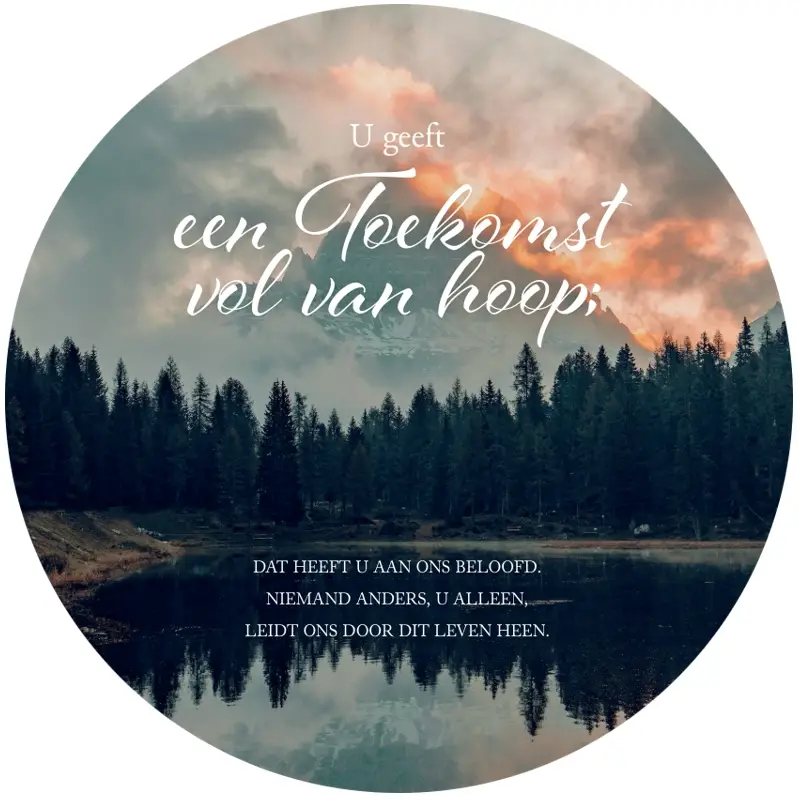Muurcirkel Toekomst vol van hoop
