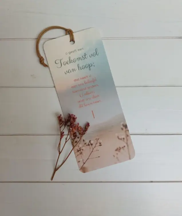 Boekenlegger Toekomst vol van hoop