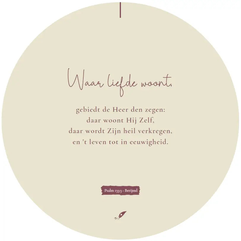 Muurcirkel Waar liefde woont