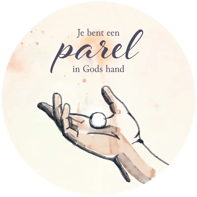 Muurcirkel Je bent een parel