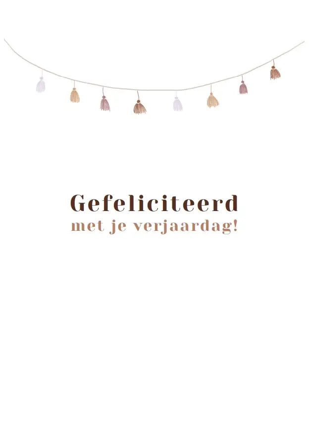 Gefeliciteerd met je verjaardag