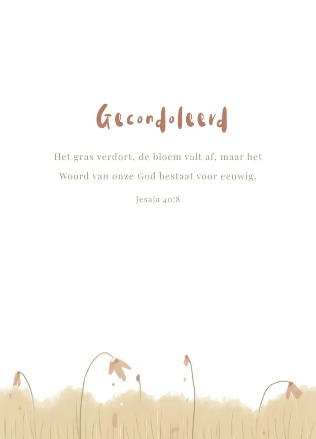 Gecondoleerd
