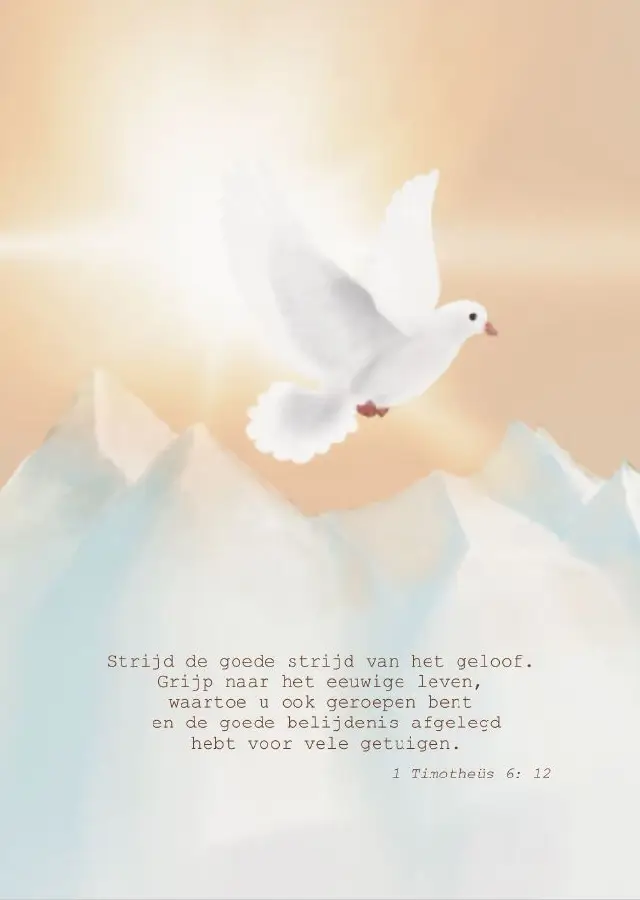 Poster A5 Strijd de goede strijd