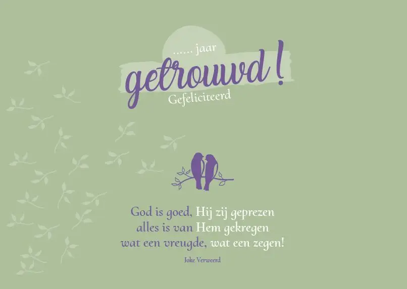 WENSKAART GEFELICITEERD