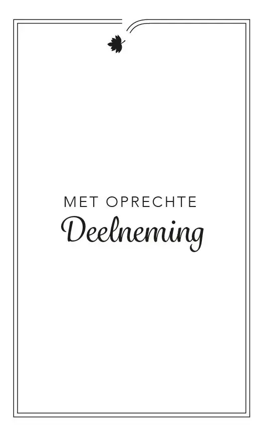 Map Rouw Wenskaart