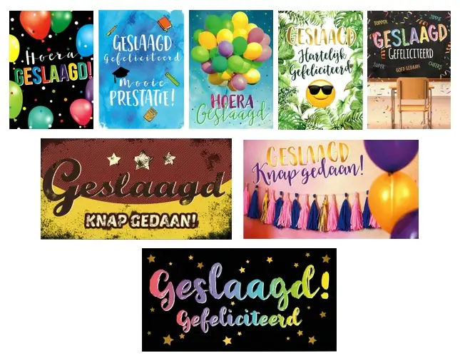 GESLAAGD ASSORTIMENT WENSKAARTEN 5X6