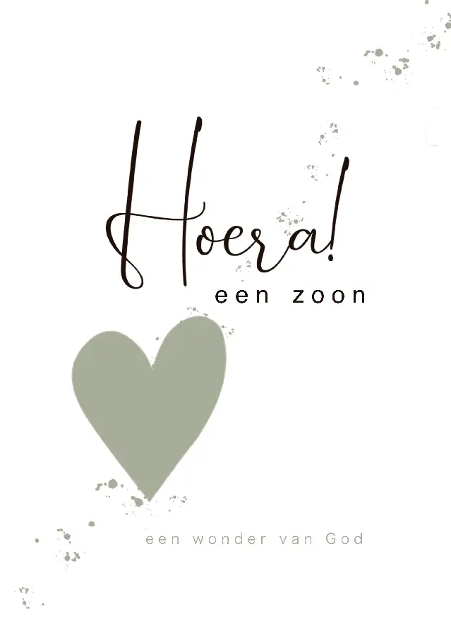 Geboorte zoon