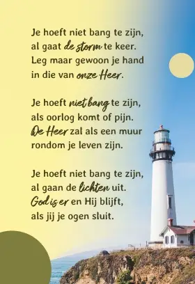 Je hoeft niet bang te zijn