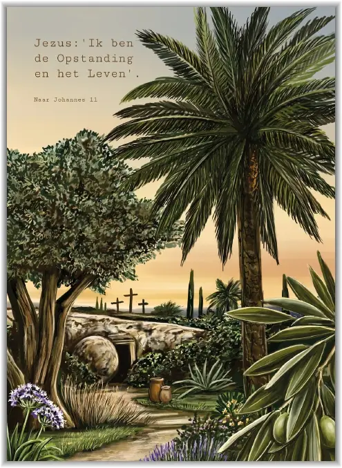 Poster A5 Want alzo lief heeft God ...