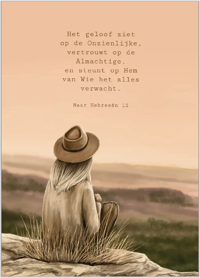 Poster A4 Blijft in Mij en Ik in u