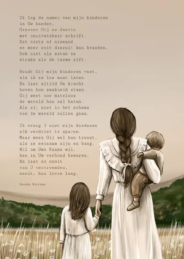 Poster A4 Gebed voor mijn kinderen