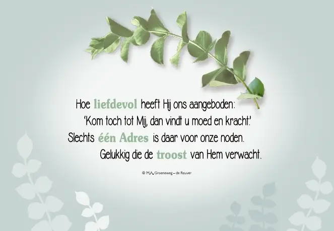 WENSKAART ZEGEN DIT KINDJE
