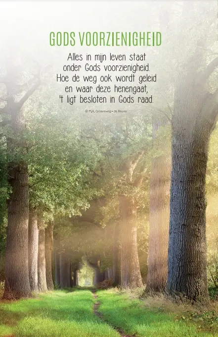 WENSKAART GODS VOORZIENIGHEID
