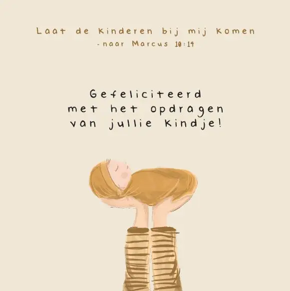 Opdragen kindje