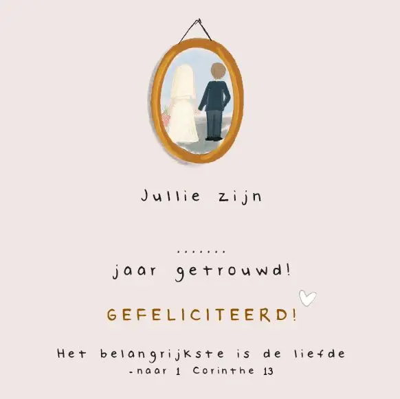 ... jaar getrouwd