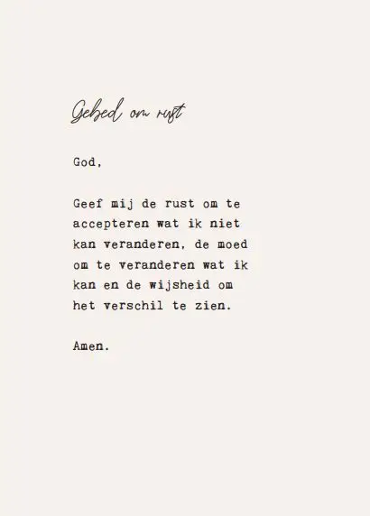 BORD DE HEER IS MIJN HERDER