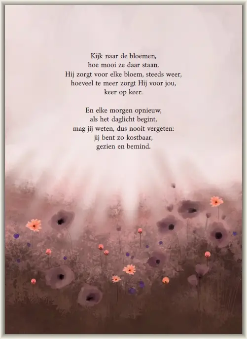 Kijk naar de bloemen