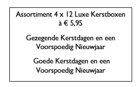 DISPLAY LUXE KERSTBOXEN 4X12