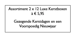 DISPLAY 4X12 LUXE KERSTBOX FLOCK