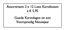 KERSTBOXEN ASSORTIMENT 4X25