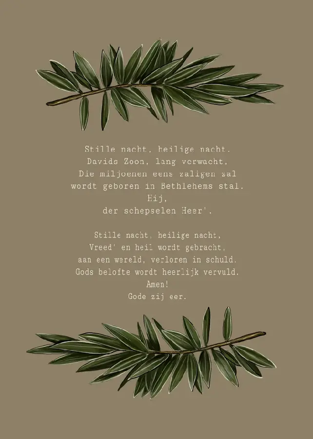 Kaartje A7 Stille nacht