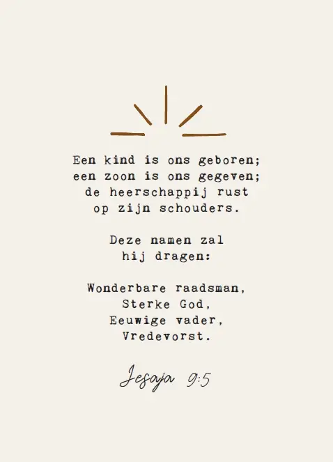 Een kind is ons geboren