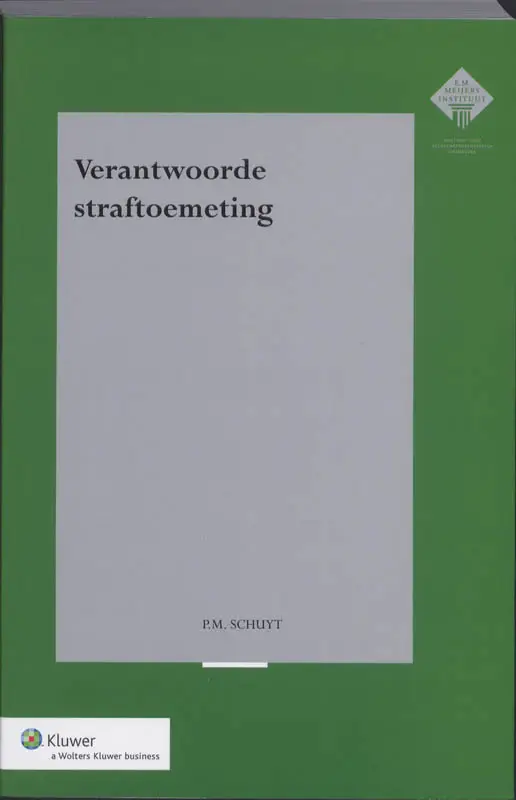 VERANTWOORDE STRAFTOEMETING