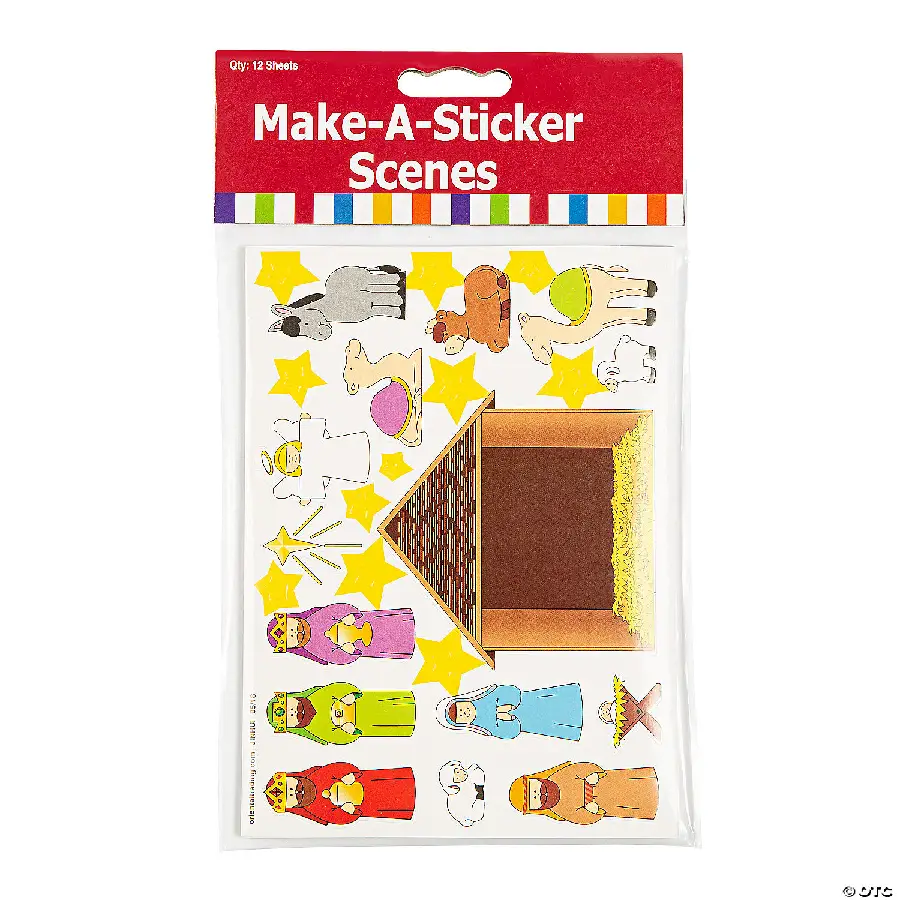 Nativity stickers set12