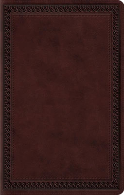 ESV - Gift Bible, Mahogany, Border Desig