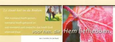 BOEKENLEGGER ZO STAAT HET 1 COR 2:9