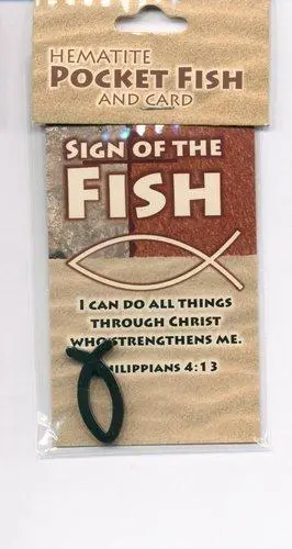 FISH - HEMATITE POCKET FISH & CARD