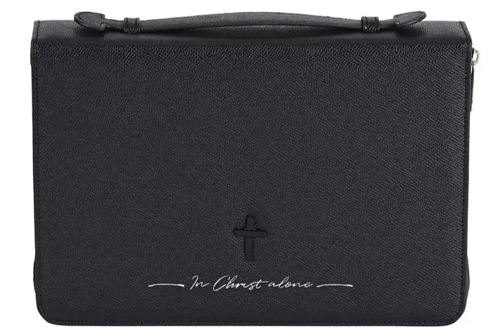 Biblecover X-Large Black In Christ alone