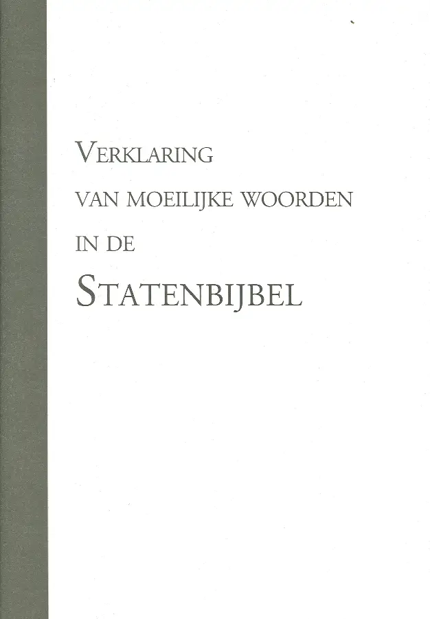 VERKLARING MOEILIJKE WOORDEN SV ZWART