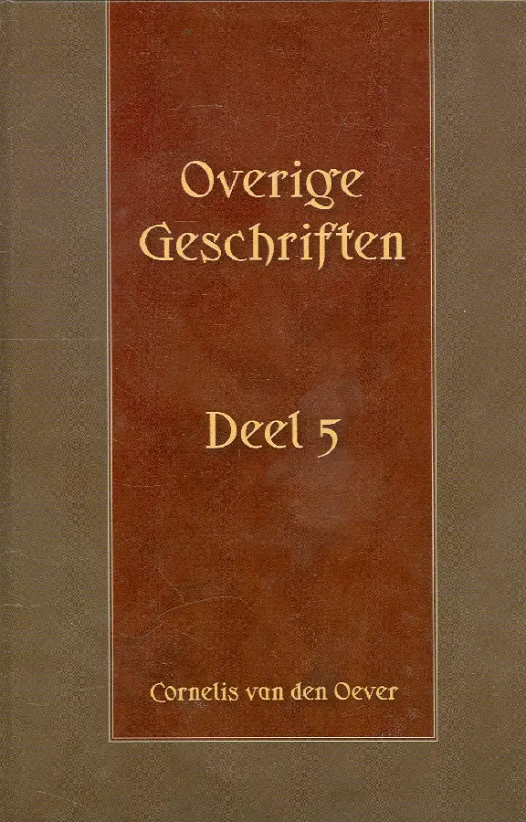 OVERIGE GESCHRIFTEN 5