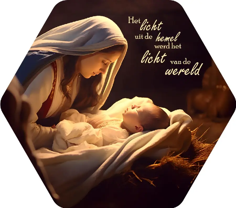 Het licht uit de hemel. Kerst 15cm